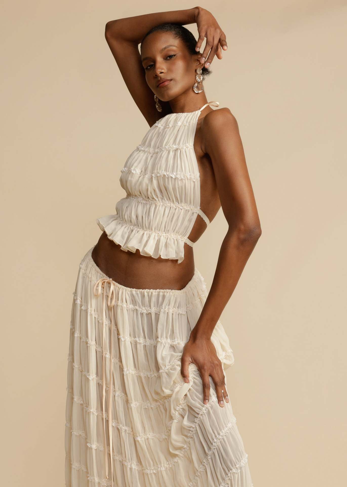 Marley | Zomerse Set Halter Top & Maxi Rok