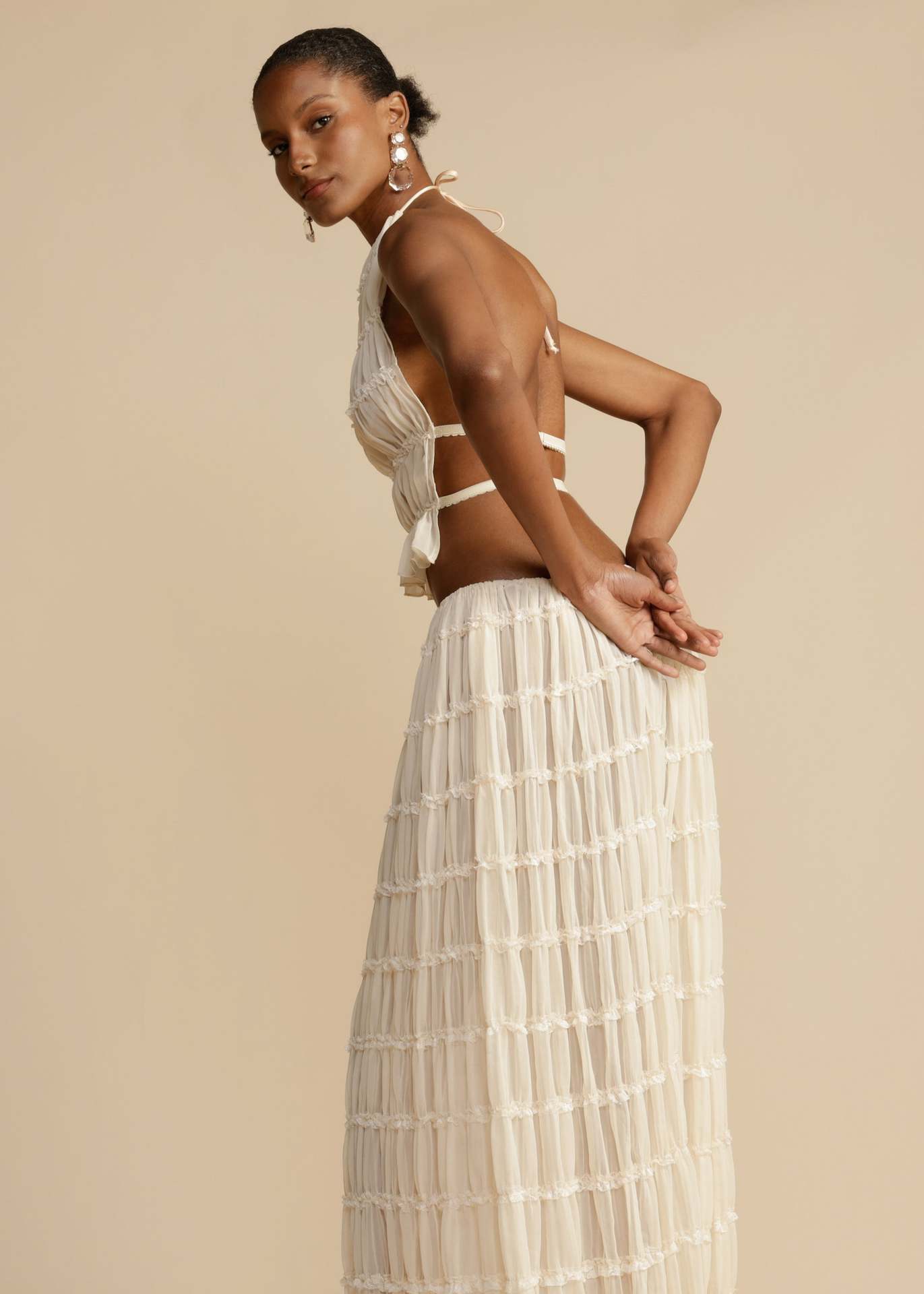 Marley | Zomerse Set Halter Top & Maxi Rok