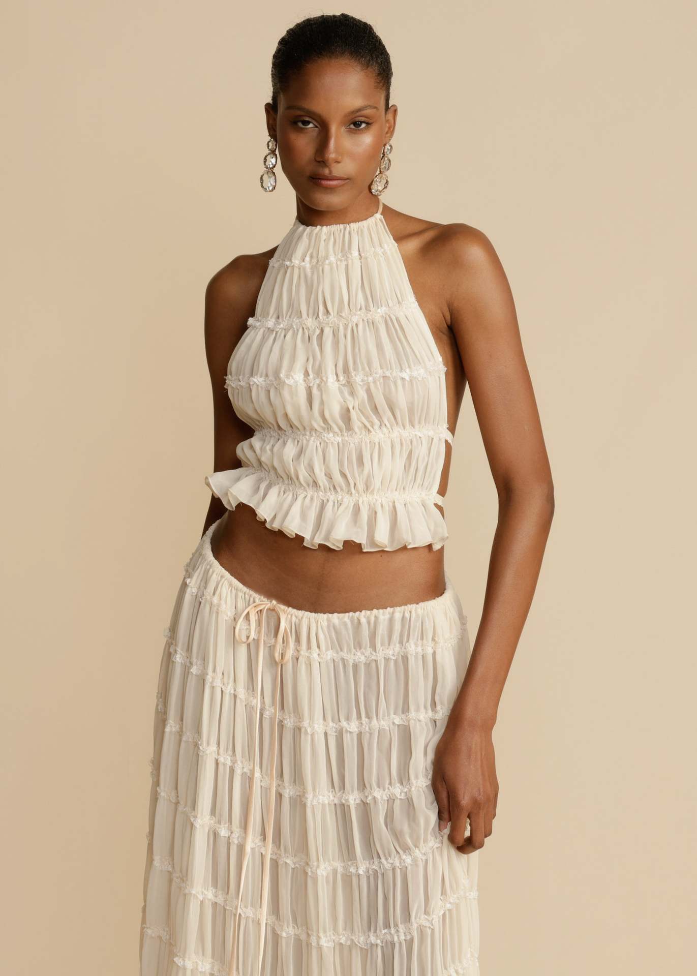 Marley | Zomerse Set Halter Top & Maxi Rok