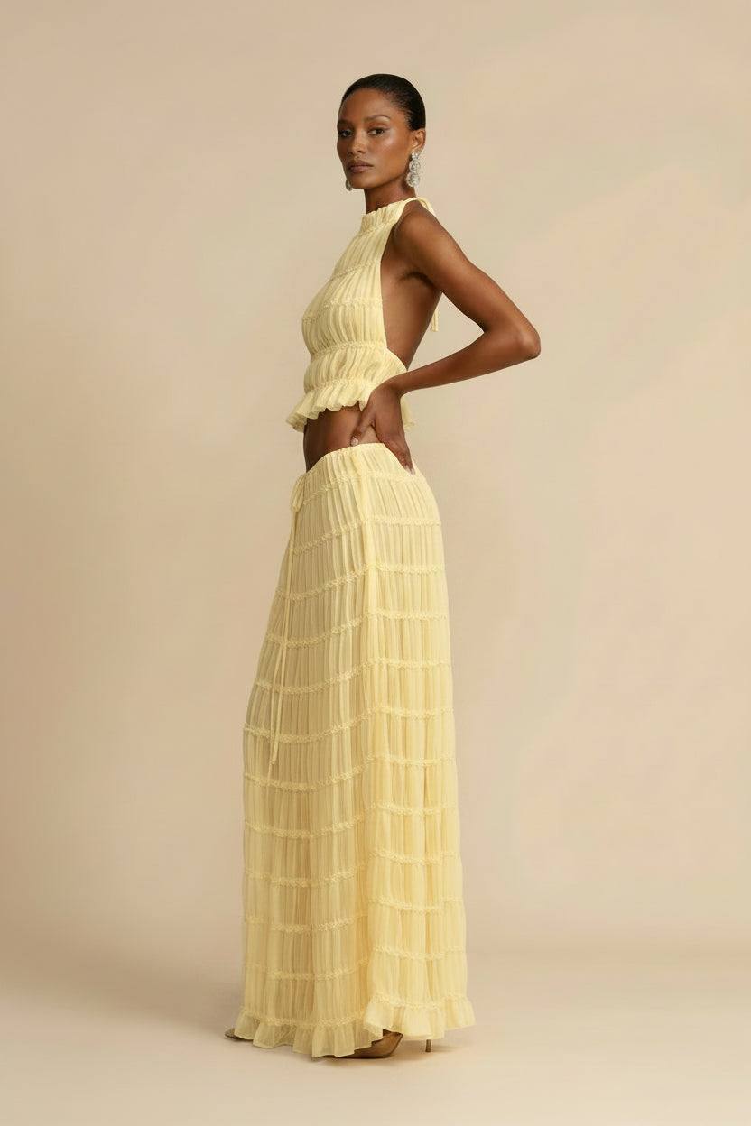 Marley | Zomerse Set Halter Top & Maxi Rok