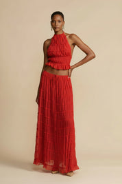 Marley | Zomerse Set Halter Top & Maxi Rok