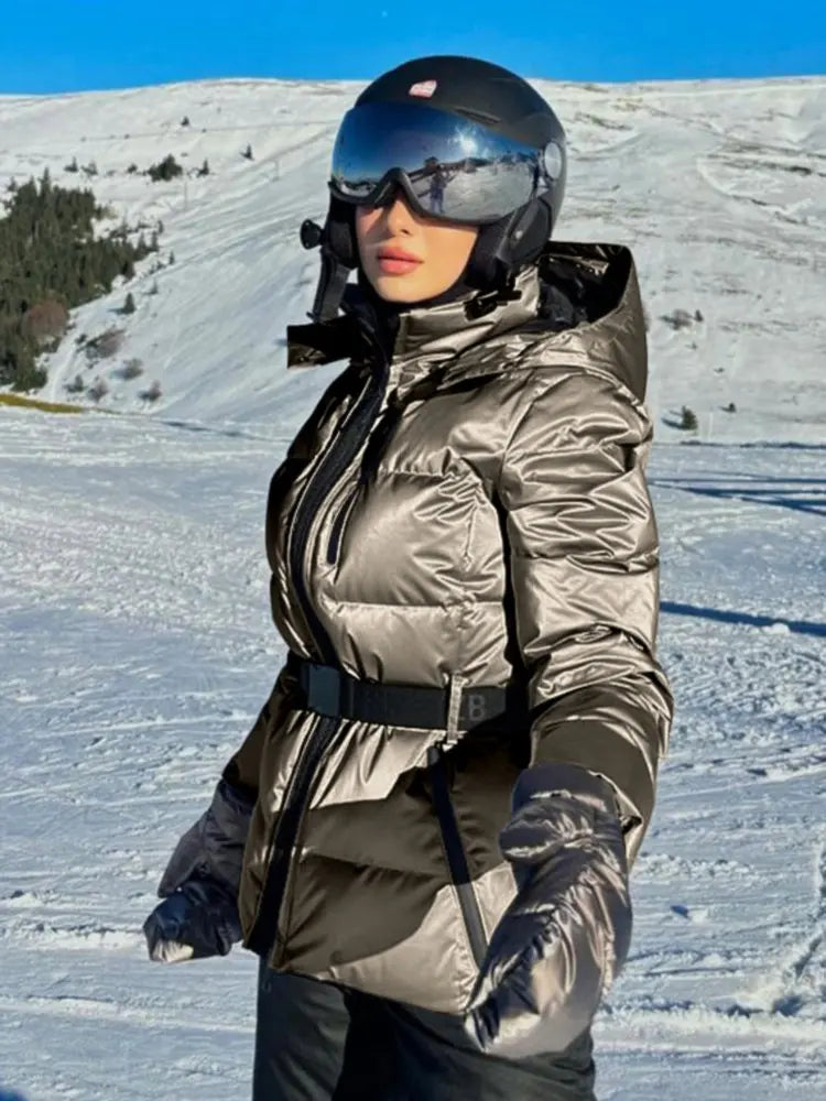 Dames Ski- en Winterjas met Tailleband | Bloom