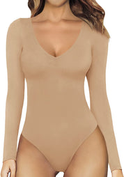 Dames Corrigerende Bodysuit met Lange Mouwen | Moria