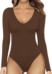 Dames Corrigerende Bodysuit met Lange Mouwen | Moria