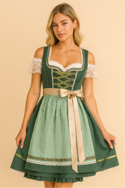 Dames Feestelijke Oktoberfest Jurk met Pofmouwen en Losse Fit | Nelly