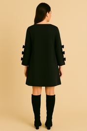 Dames Ruimvallende Jurk met Strikdetails | Nina