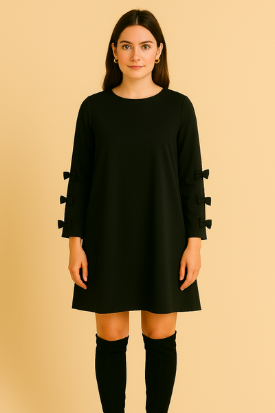 Dames Ruimvallende Jurk met Strikdetails | Nina