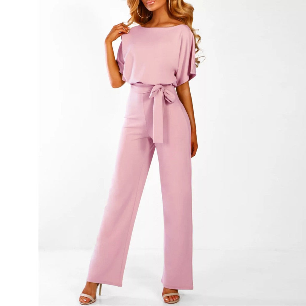 Dames Jumpsuit met Wijde Pijpen – Elegante Overall | Nola