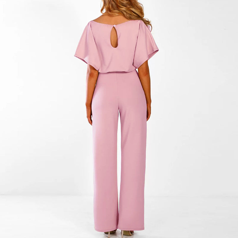 Dames Jumpsuit met Wijde Pijpen – Elegante Overall | Nola