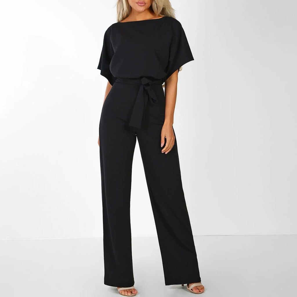 Dames Jumpsuit met Wijde Pijpen – Elegante Overall | Nola