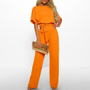 Dames Jumpsuit met Wijde Pijpen – Elegante Overall | Nola