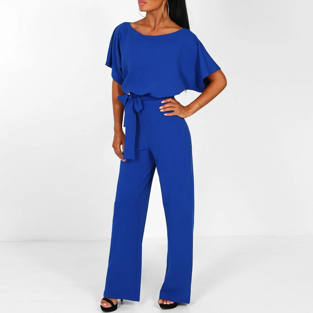 Dames Jumpsuit met Wijde Pijpen – Elegante Overall | Nola