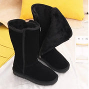 Dames Warme Comfortabele Hoge Winterboots met Voering | Ebony