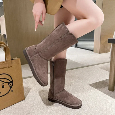 Dames Warme Comfortabele Hoge Winterboots met Voering | Ebony