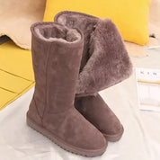 Dames Warme Comfortabele Hoge Winterboots met Voering | Ebony