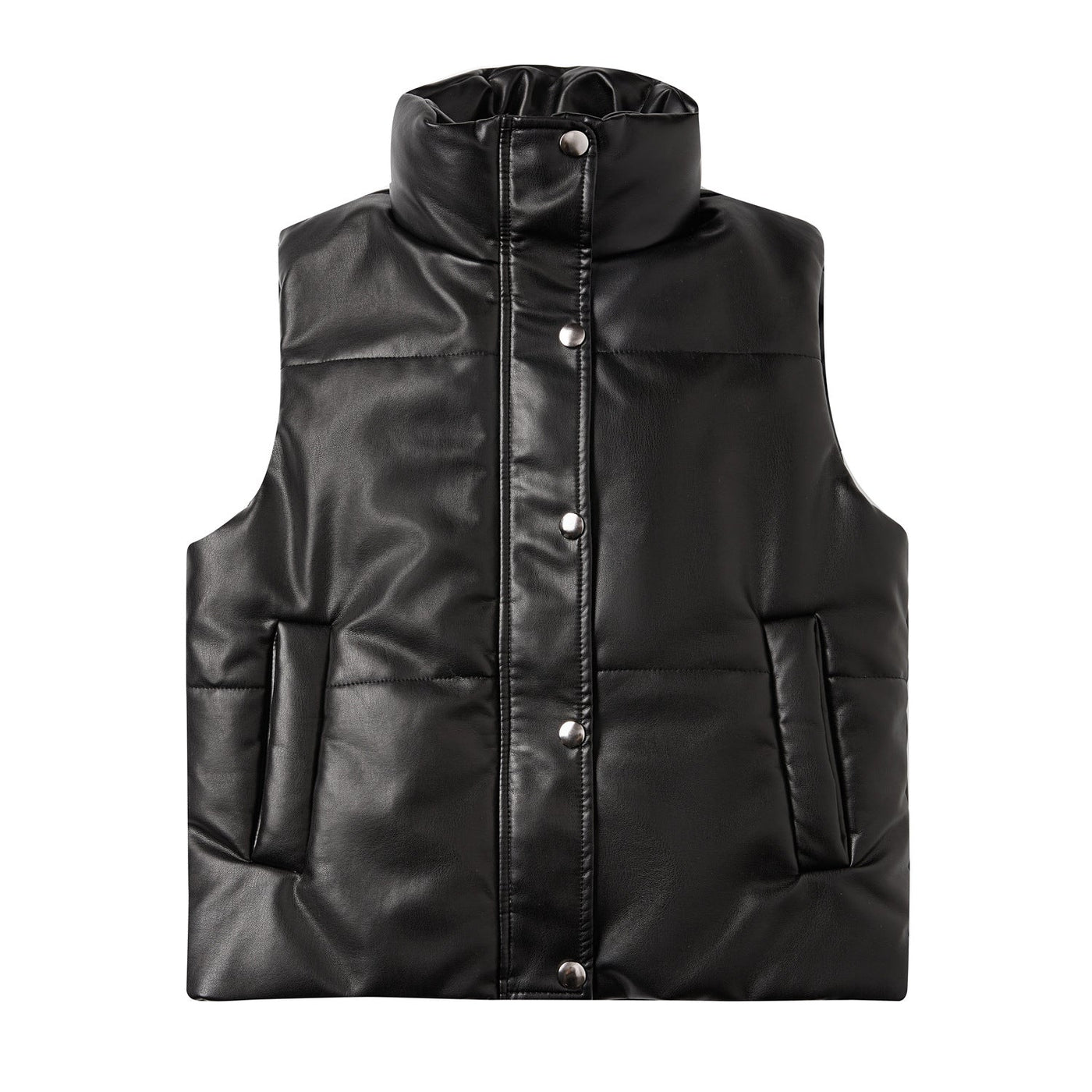 Dames Bodywarmer met Gewatteerd Design en Hoge Kraag | Brenda