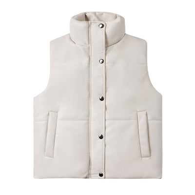Dames Bodywarmer met Gewatteerd Design en Hoge Kraag | Brenda