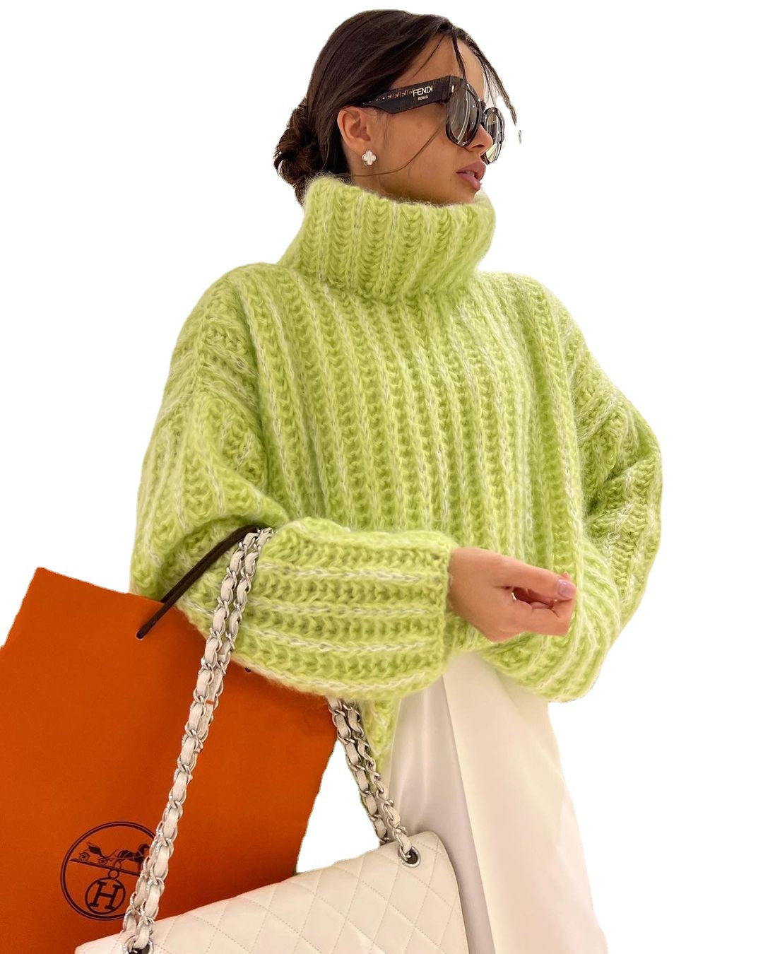 Dames Grof Gebreide Oversized Coltrui | Rohani