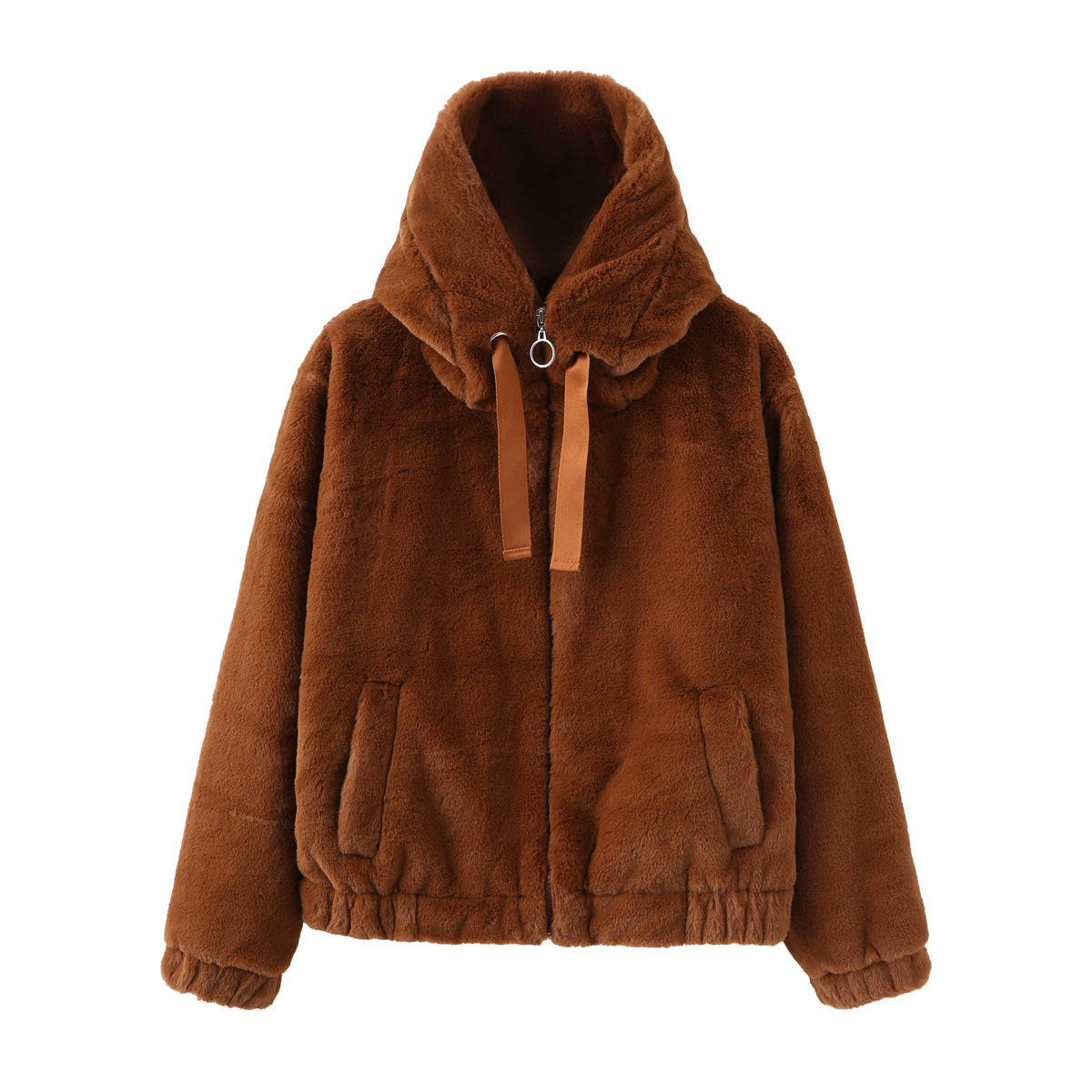Dames Teddy Jas met Capuchon en Zachte Fleece Voering | Beertje