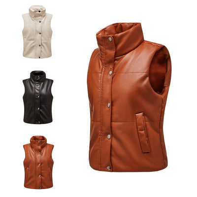 Dames Bodywarmer met Gewatteerd Design en Hoge Kraag | Brenda