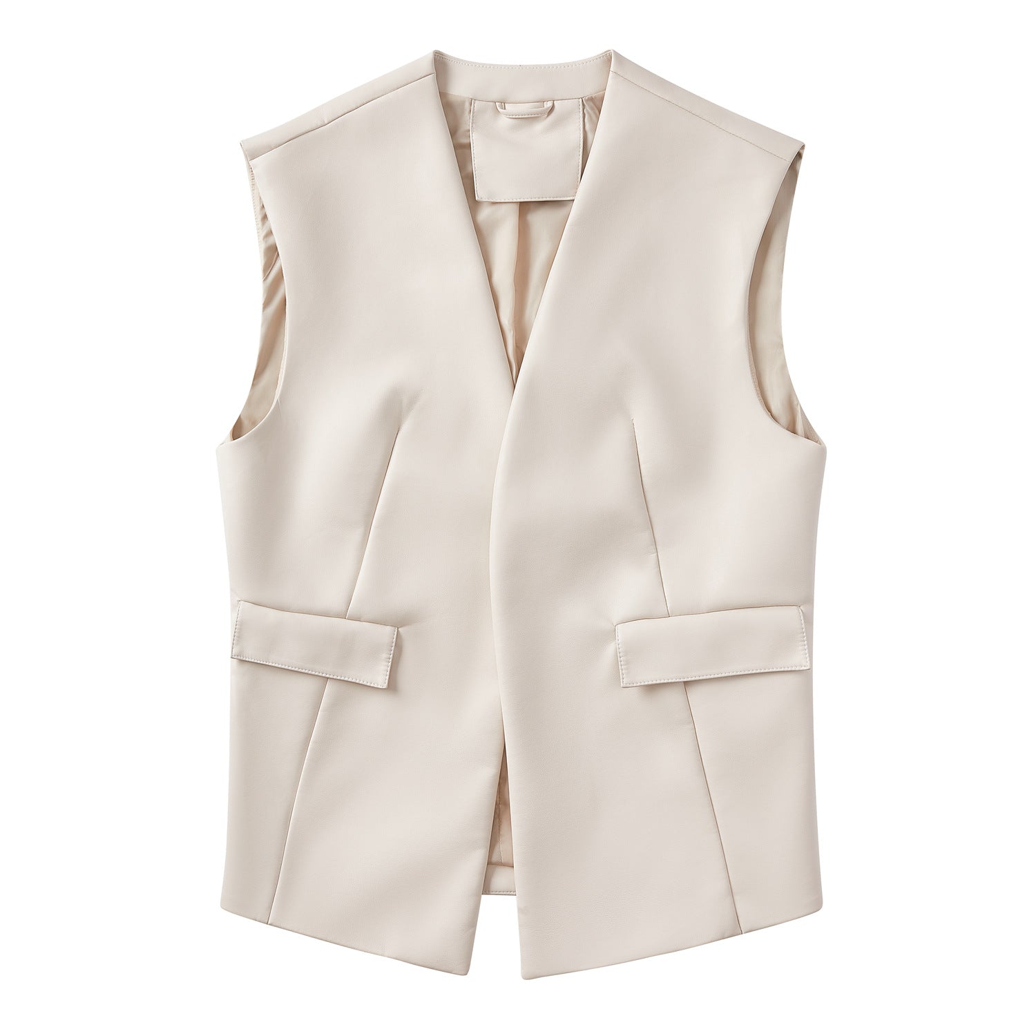 Dames Gilet van Imitatieleer | Bodil