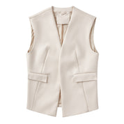 Dames Gilet van Imitatieleer | Bodil