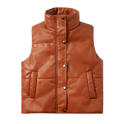 Dames Bodywarmer met Gewatteerd Design en Hoge Kraag | Brenda
