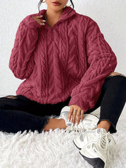 Dames Fleece Trui met Hoogsluitende Kraag | Risma