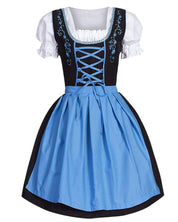Dames Oktoberfest Dirndl Jurk met Schort en Borduurdetails | Novella