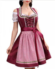 Dames Feestelijke Oktoberfest Jurk met Pofmouwen en Losse Fit | Nelly