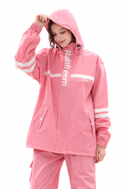 Dames Waterdicht Regenpak met Capuchon – Regenjas en Regenbroek Set | Blossom