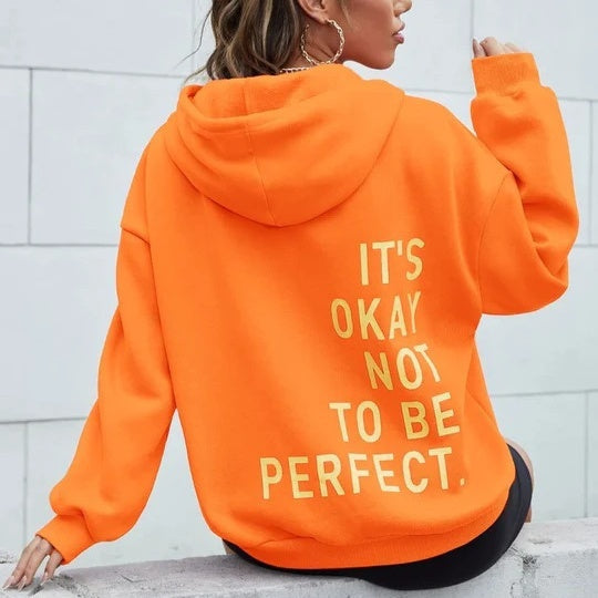Dames Warme Dames Hoodie met Tijdloze Stijl en Statement Print | Soraya