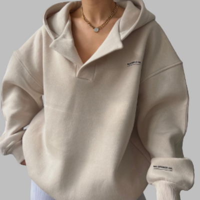 Dames Hoodie Winter met Print | Solana