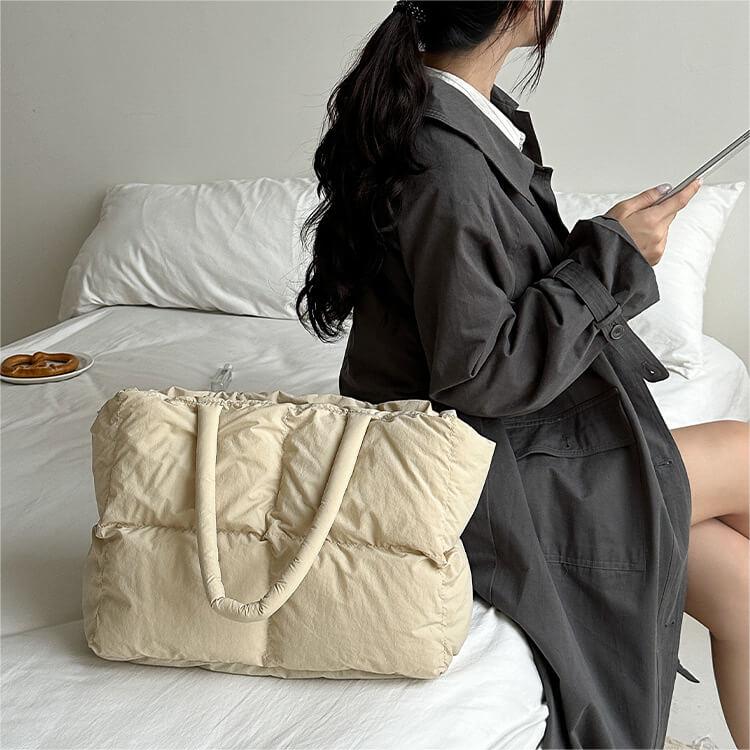 Dames Puffer Tote Bag | Lua