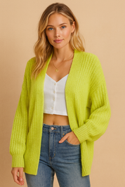 Dames Trendy Stijlvolle Lange Gebreide Vest | Ramuella