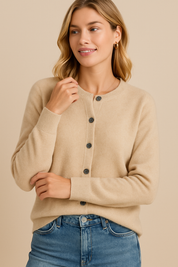 Dames Vest met Ronde Hals | Raquel