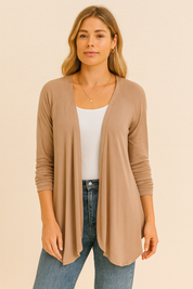 Dames Lang Vest met Elegante Details | Ravenna