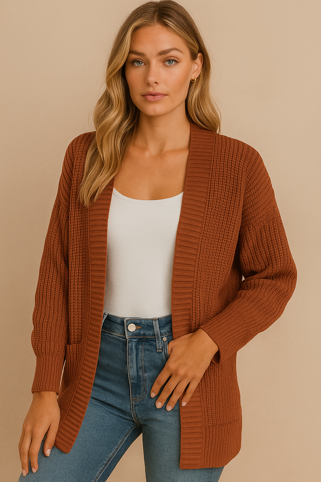 Dames Trendy Veelzijdige Gebreid Vest | Revi