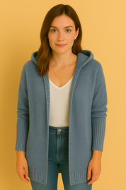 Dames Ruimvallende Vest met Capuchon | River