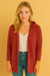 Dames Ruimvallende Vest met Capuchon | River