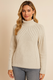 Dames Coltrui met Kabelpatroon | Rochella