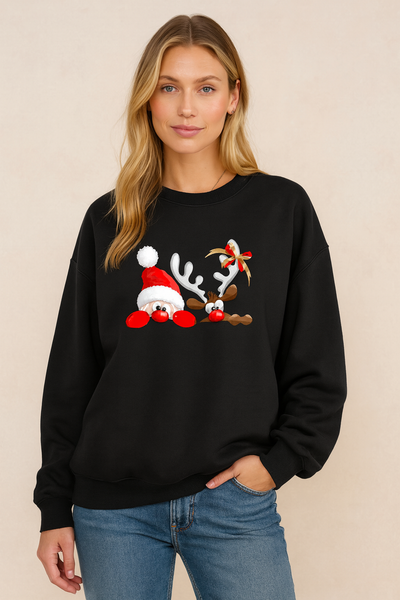 Dames Kersttrui met Rendierprint | Rosaria