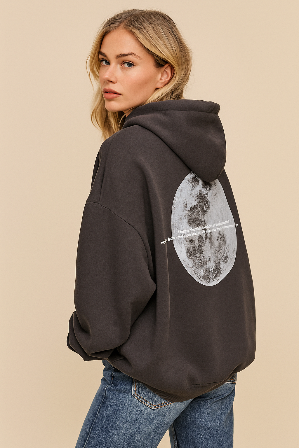 Dames Veelzijdige Casual Street Style Hoodie met Space Print | Sacha