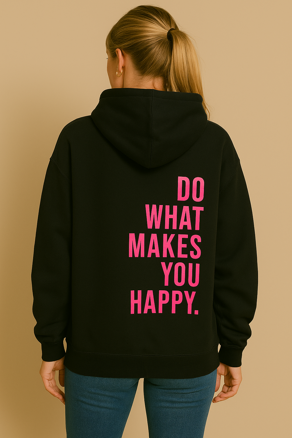 Dames Ruimvallende Hoodie met Tekstopdruk | Stella
