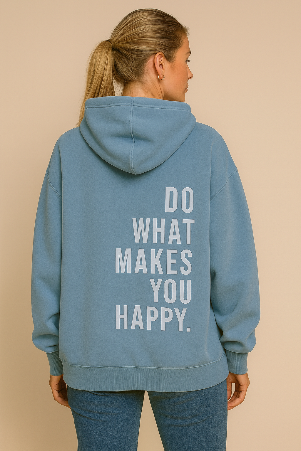Dames Ruimvallende Hoodie met Tekstopdruk | Stella