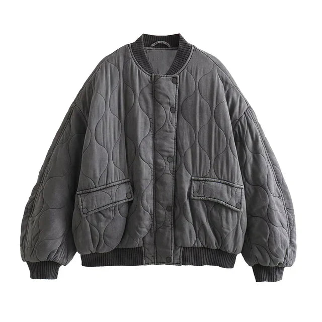 Dames Gewatteerde Bomberjas Oversized | Brooklyn