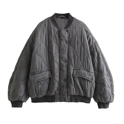 Dames Gewatteerde Bomberjas Oversized | Brooklyn