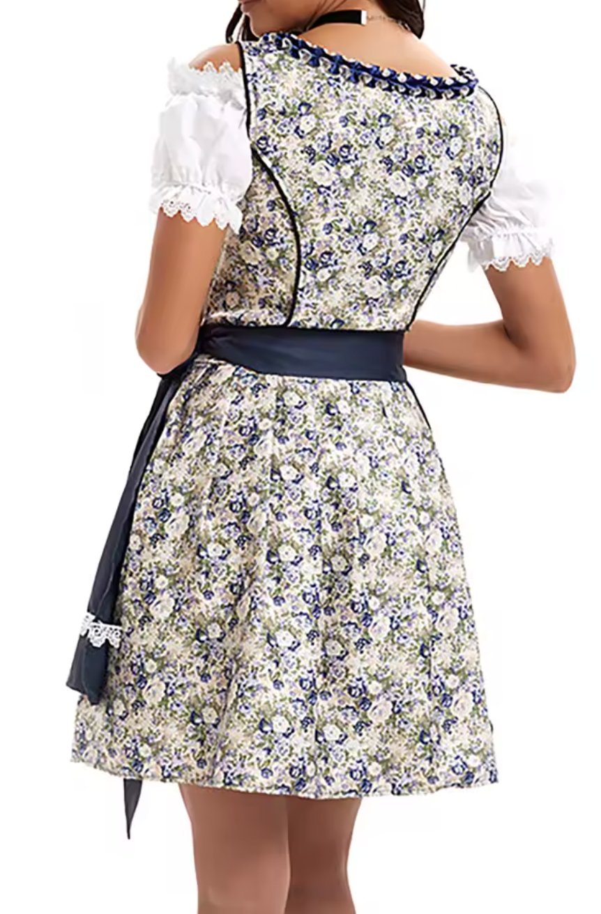 Dames Elegante Oktoberfest Dirndl Jurk met Schort | Nanouk