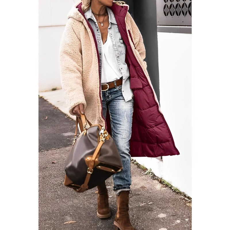 Dames Lange Winterjas met Teddyvoering | Bernice
