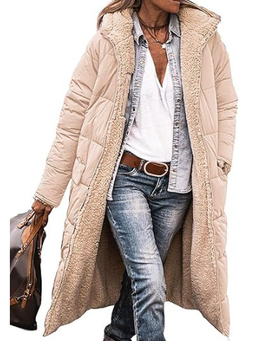 Dames Lange Winterjas met Teddyvoering | Bernice